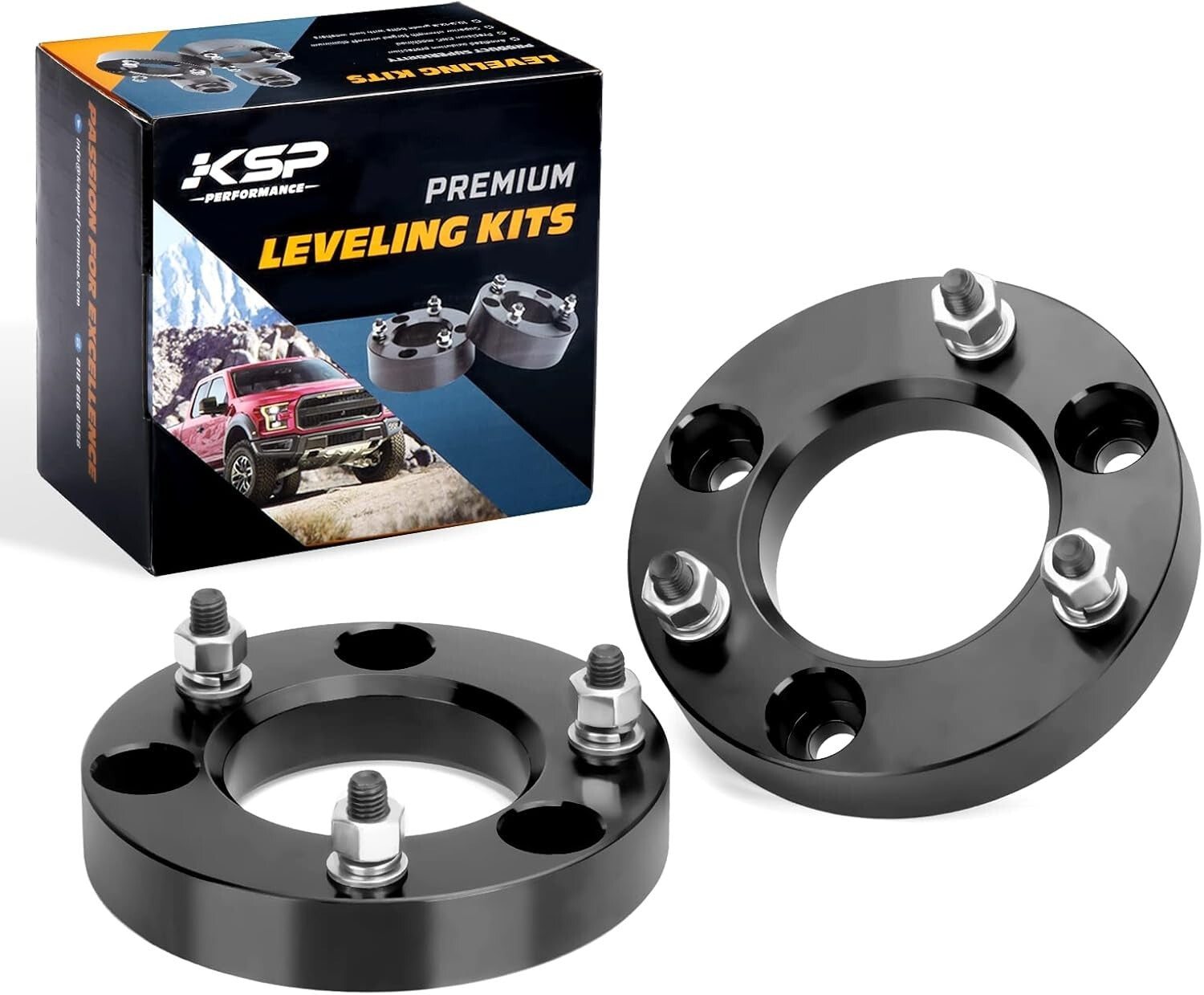 Durable KSP 1.5" Lift Kit with 12.9 Grade Bolts - Perfect for Truck Upgrades