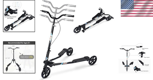 Lightweight & Durable 3-Wheel Scooters for Kids and Adults - Enjoy Outdoor Fun