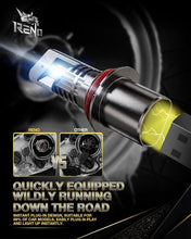 Load image into Gallery viewer, 6000K White 9007 Fog Light Bulbs - Plug-N-Play Pack of 2 for Ultimate Visibility