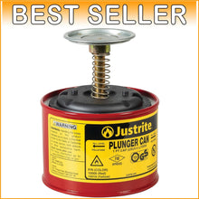 Load image into Gallery viewer, Red 1 Pint Solvent Dispenser with Flame Protection - Industrial Mechanic's Tool