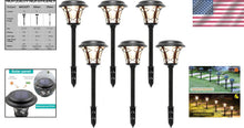 Load image into Gallery viewer, Charming 6 Pack Solar Landscape Lights - 25 Lumen Waterproof Garden Illumination