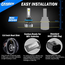 Load image into Gallery viewer, Ultra-Bright 9007 LED Fog Light Bulbs with Built-in Cooling Fan - Pack of 2