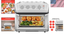 Load image into Gallery viewer, Stainless Steel Air Fryer Toaster Oven with Automatic Shutoff - 20 Qt Capacity