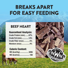 Load image into Gallery viewer, All-Natural 10 Oz Freeze-Dried Beef Heart Treats for Dogs &amp; Cats - Training Aid