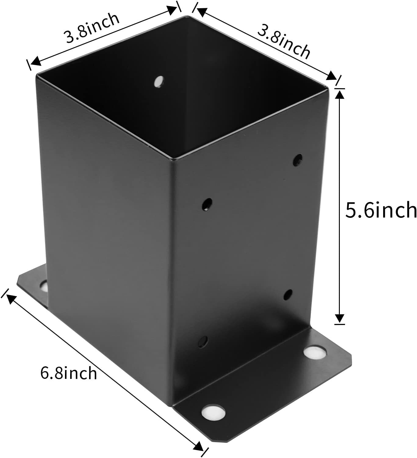 Durable 10-Pack Post Base with Accessories for Pavilion and Deck Installations