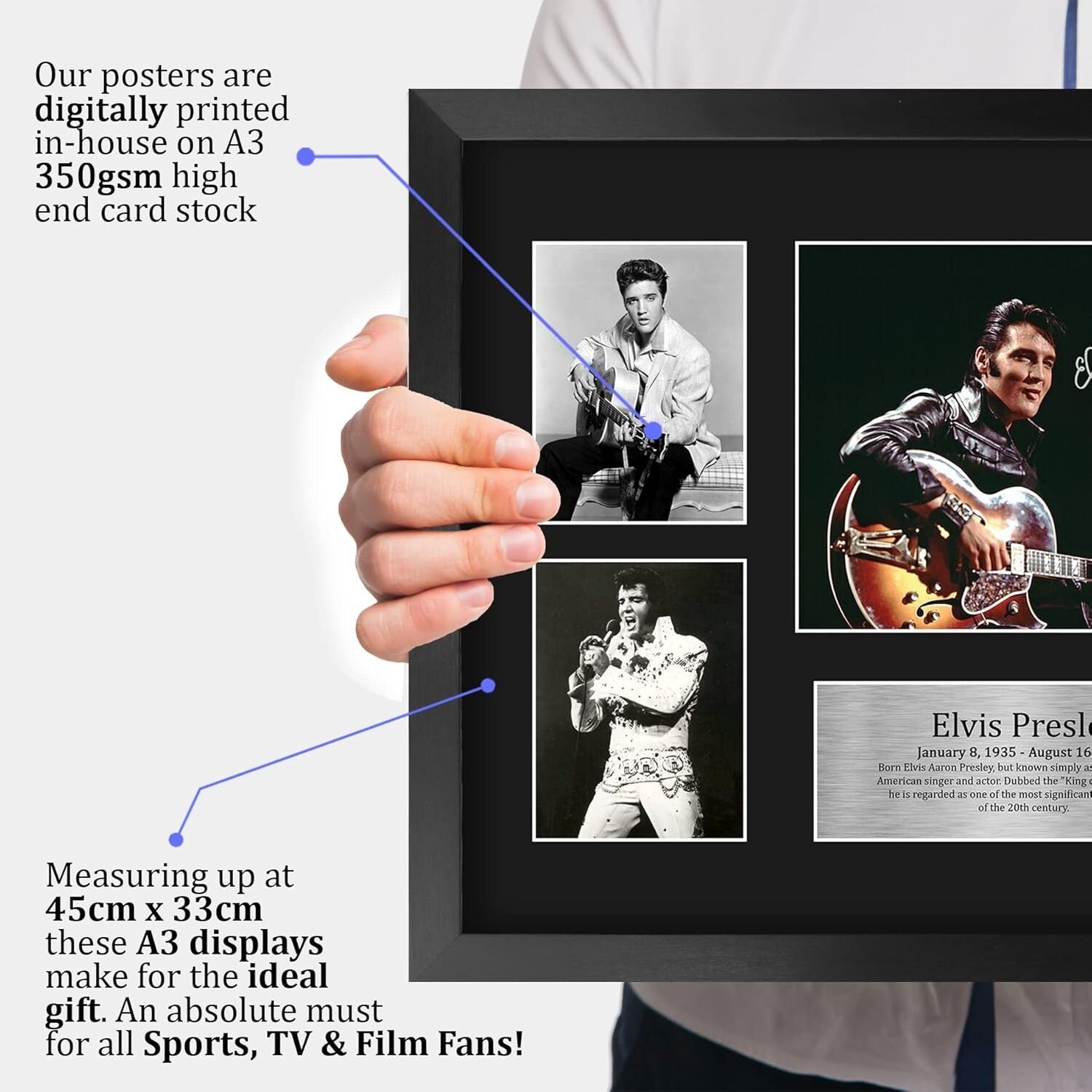 16x12 Elvis Presley Signed Photo - Iconic Music Memorabilia for Enthusiasts