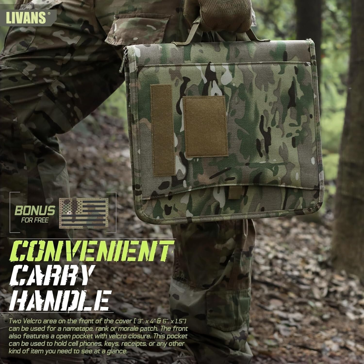 Versatile Tactical Notebook with Zipper Closure - Ideal for Outdoor Adventures