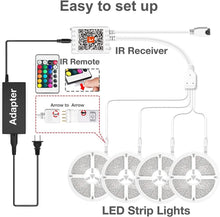 Load image into Gallery viewer, Voice-Controlled Smart RGB LED Lights - 200ft Multicolor Glow for Any Occasion