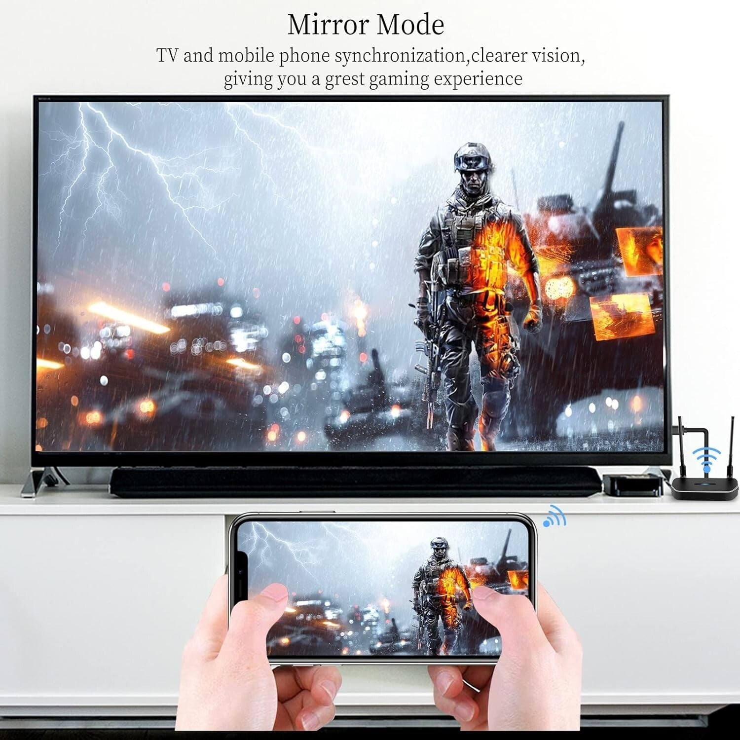 4K HDMI Wireless Transmitter Kit with Receiver - Effortless Device Switching