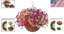 Load image into Gallery viewer, Vibrant Faux Daisy Hanging Flower Basket for Effortless Indoor or Outdoor Decor