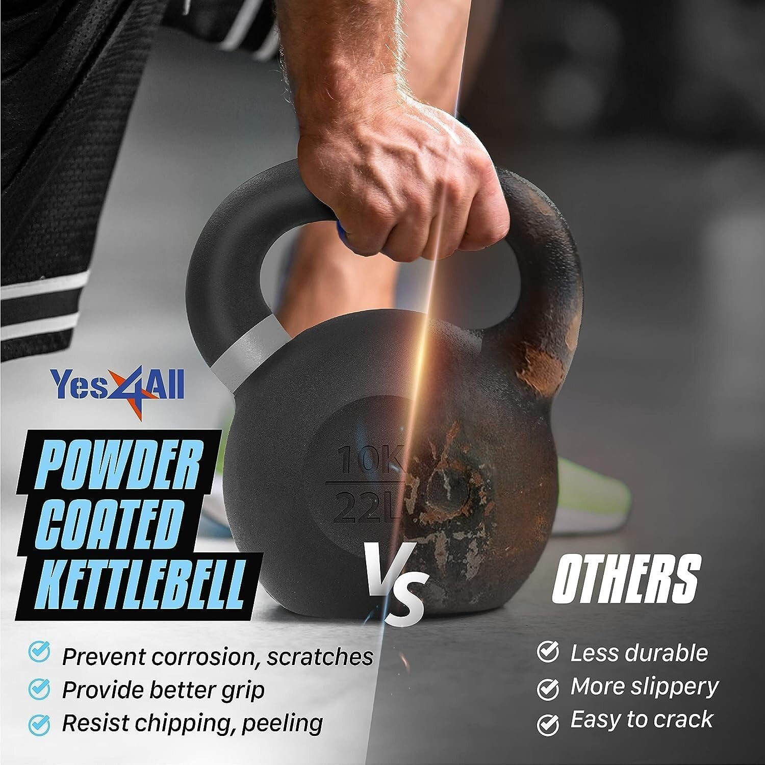 Non-Slip Lightweight Kettlebell - 16 kg Portable Strength Training Tool