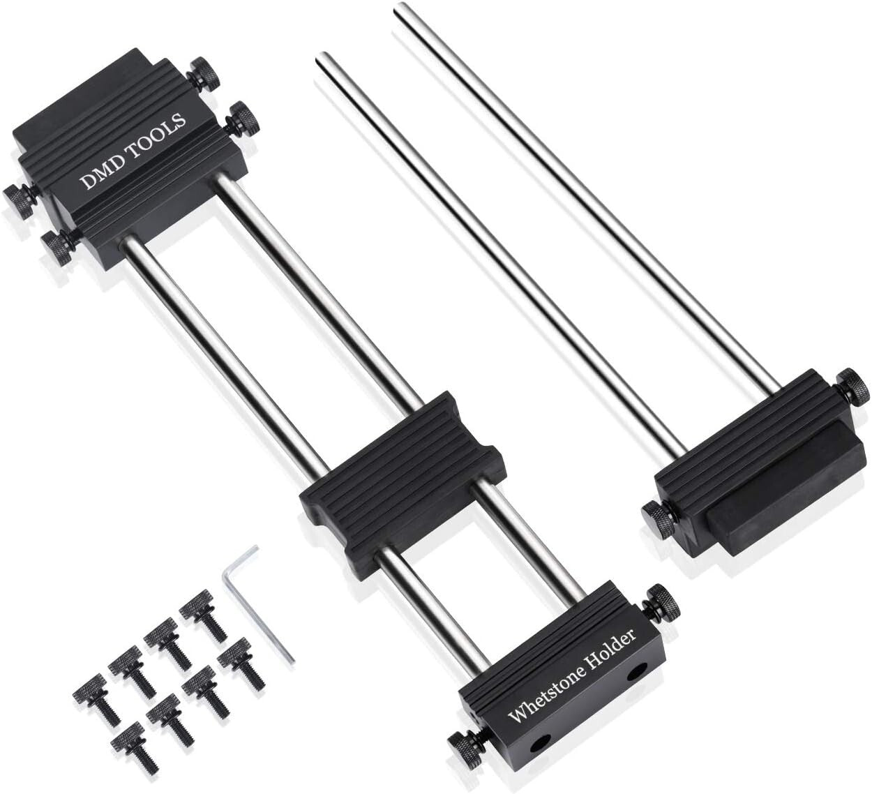 Alloy Steel Diamond Sharpening Stone Set with Safe Holder - Kitchen & Hunting