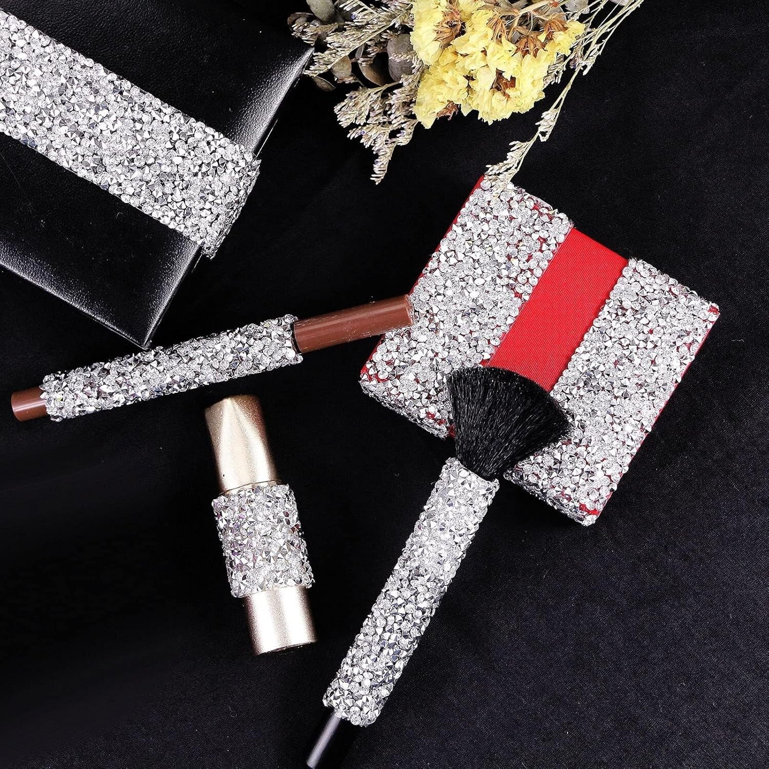 12 Yards Bling Rhinestone Ribbon - Self-Adhesive Glitter for Crafts & Decor