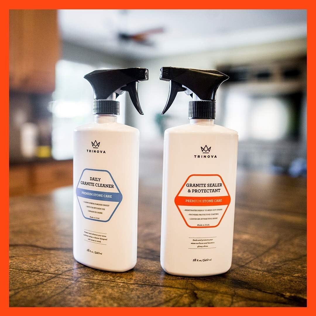 Advanced Stain-Proof Granite Sealer & Polish - 128 fl oz for Durable Stone Care