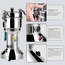 Load image into Gallery viewer, 700g High-Speed Stainless Steel Grain Mill Grinder for Fresh Flours &amp; Spices