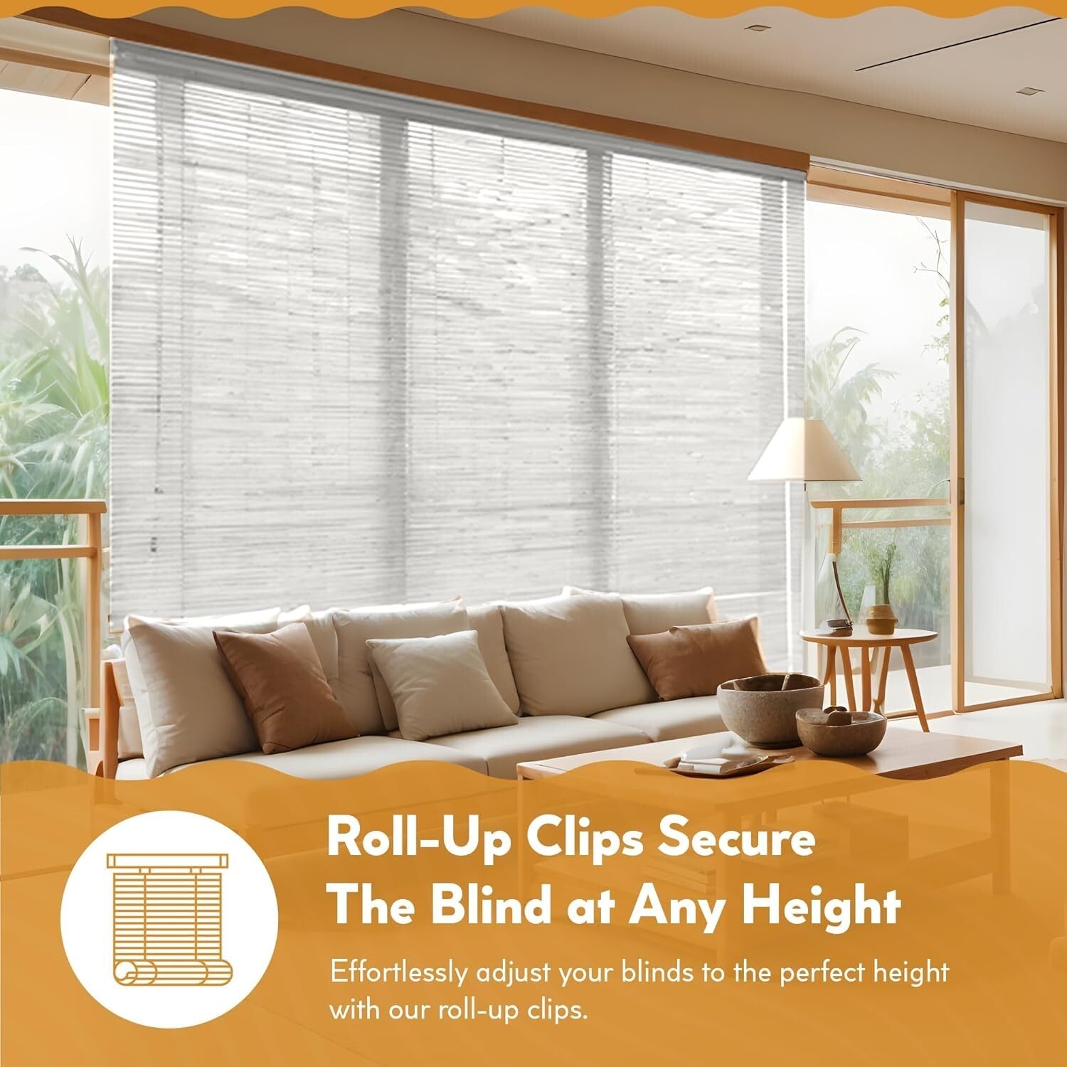 Elegant Waterproof Outdoor Shades - 72" W x 72" L Light Diffusing PVC Blinds