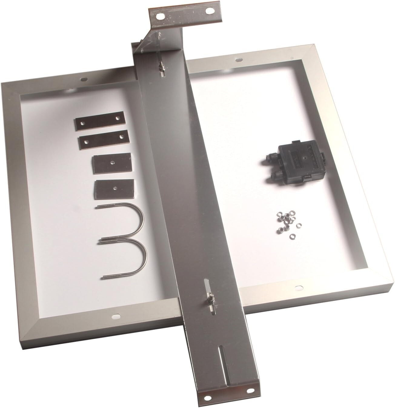 Durable Aluminum Solar Panel Mounting Rack for 30W - 60W with 2-inch Pole Fit