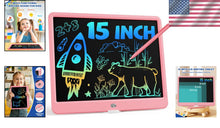 Load image into Gallery viewer, 15-Inch LCD Writing Tablet - Eco-Friendly Doodle Pad for Kids, Lightweight Pink
