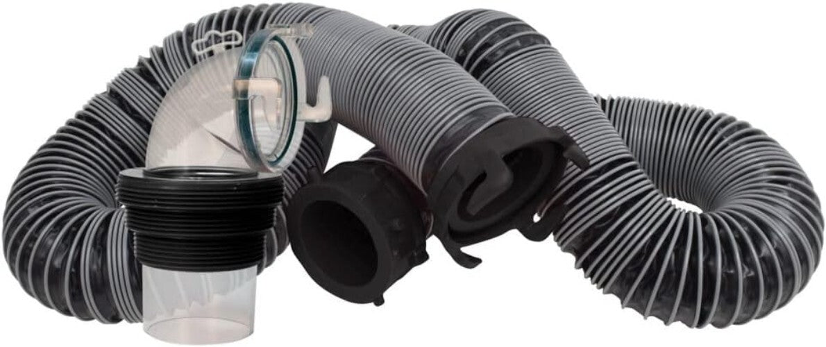 Silverback 15-Foot RV Sewer Hose Kit - Leak-Proof with Clear View Adapter