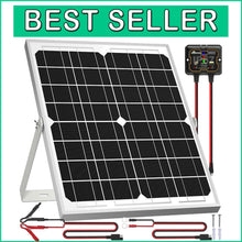 Load image into Gallery viewer, Portable 20W Solar Battery Maintainer with Charger Controller &amp; Bracket Included