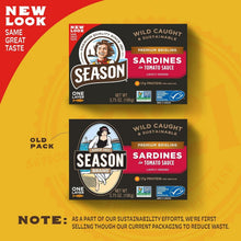 Load image into Gallery viewer, Wild Caught Brisling Sardines in Tomato Sauce - High Protein Keto Snack, 12-Pack