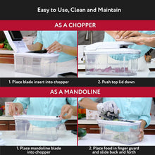 Load image into Gallery viewer, All-in-1 Vegetable Chopper &amp; Mandoline Slicer Set with Bonus Spiralizer - 6 in 1