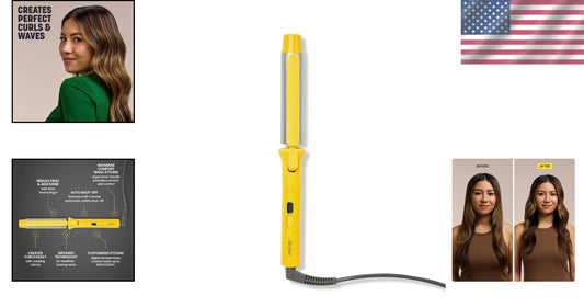 3-Day Bender Rotating Curling Iron with Ionic Technology for Frizz-Free Curls