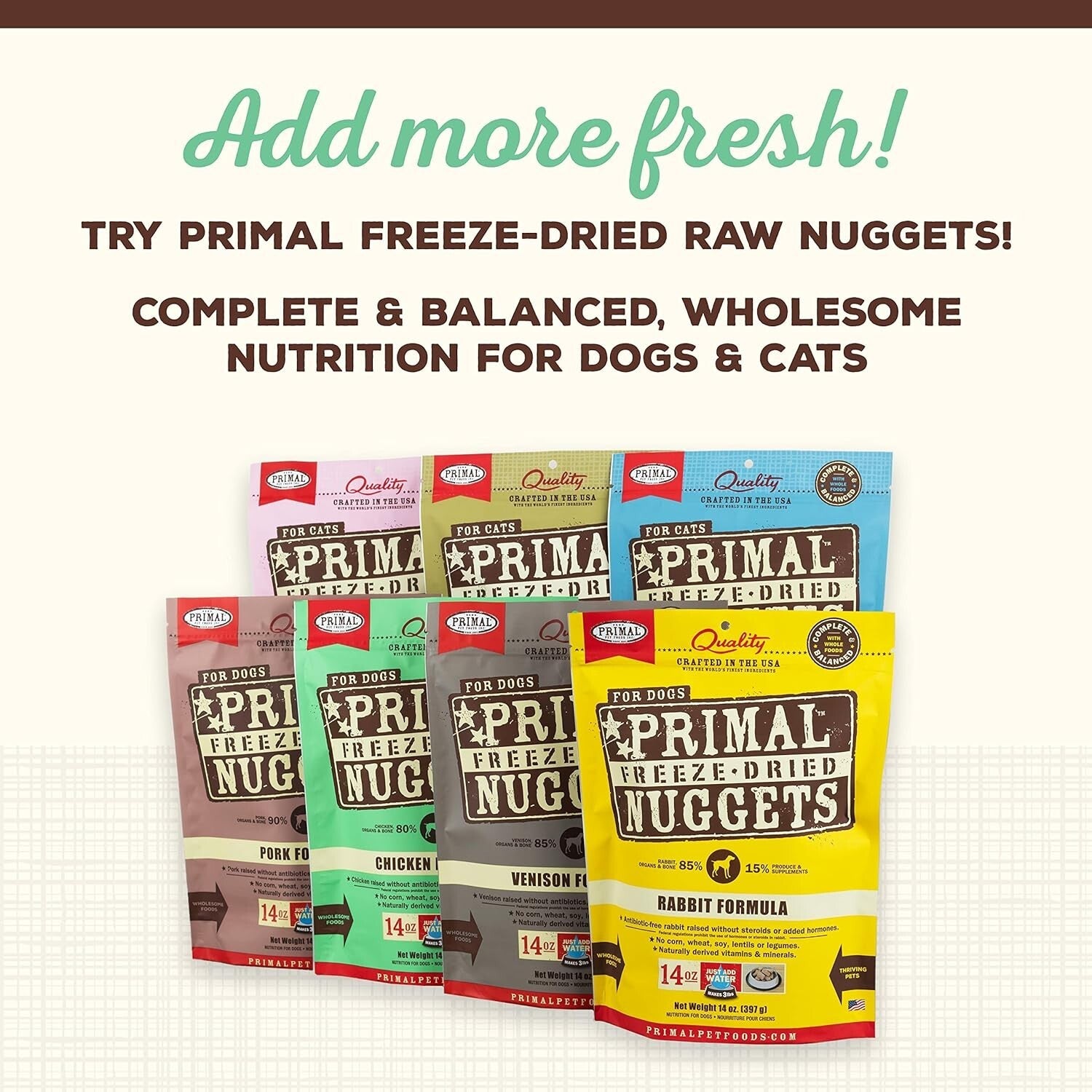 Grain Free Dog and Cat Food Toppers with Probiotics - Perfect for Picky Eaters