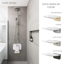 Load image into Gallery viewer, Compact &amp; Modern Shower Bench - Fold Down Shower Seat with 350lbs Capacity