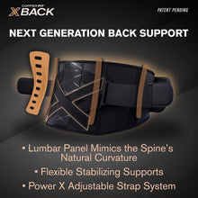 Load image into Gallery viewer, Lightweight Adjustable X-Back Brace for Comfortable Lower Back Support (L/XL)