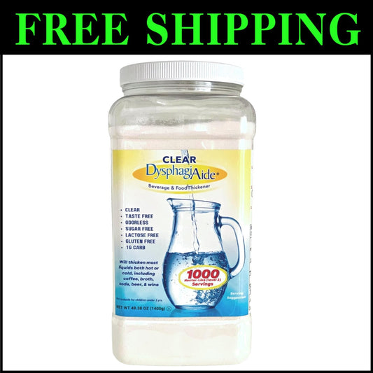 Multi-Purpose Liquid Thickener - Fast Acting, 1000 Servings for All Beverages