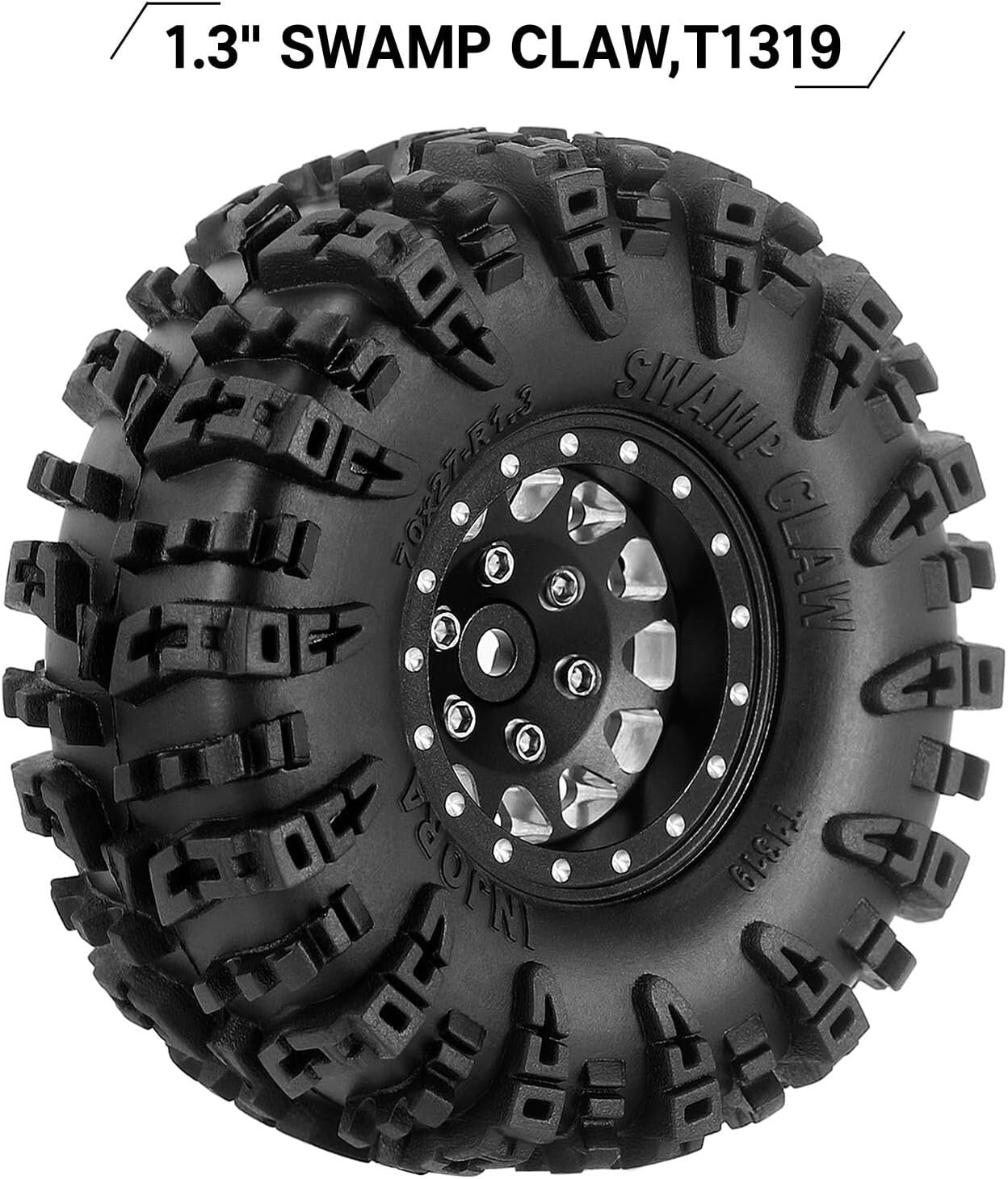 High-Performance 1.3" Wheel Tires Set for Ultimate RC Crawler Off-Roading
