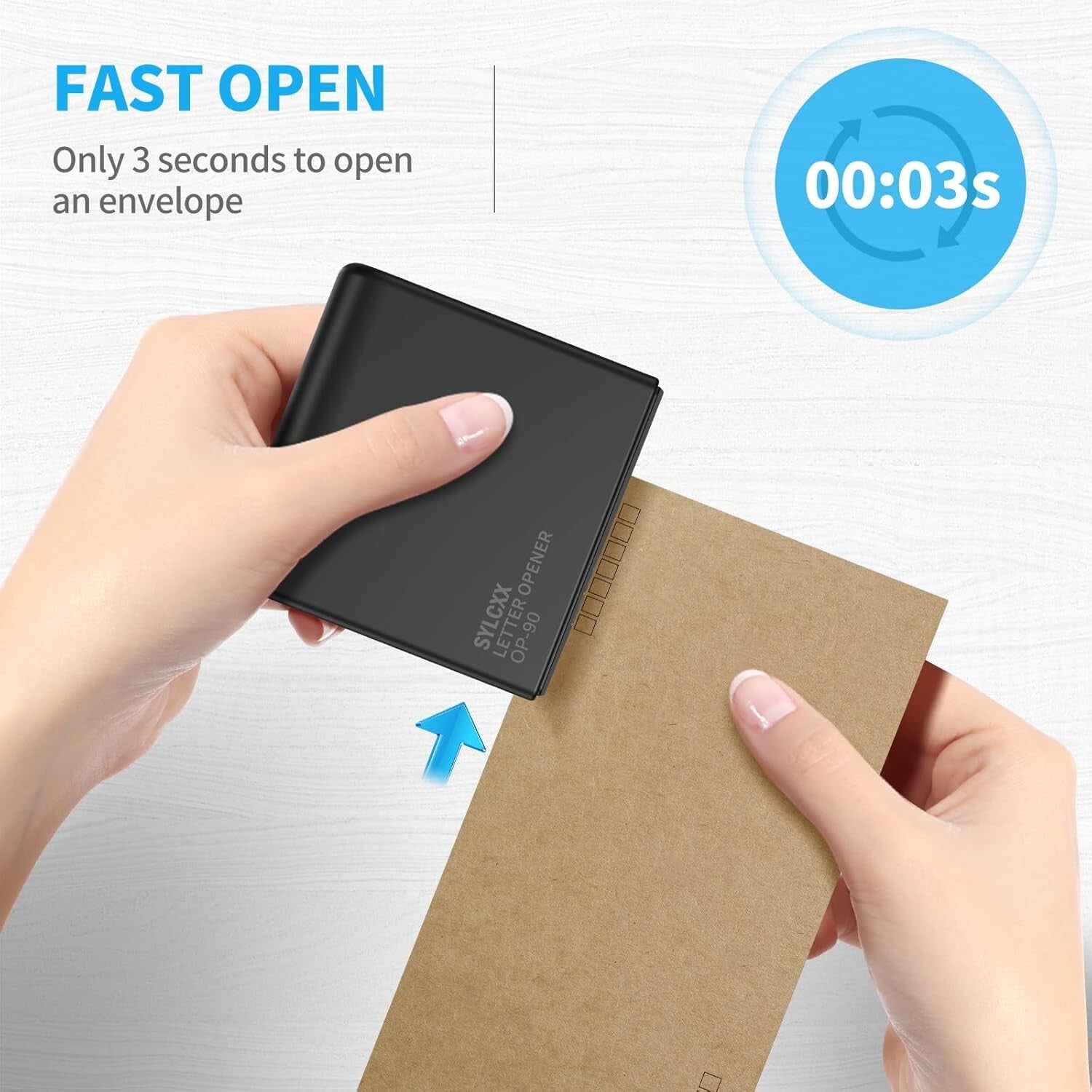 Electric Letter Opener - 2PCS Ergonomic Envelope Slitters for Safe Mail Handling