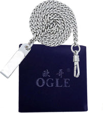 Load image into Gallery viewer, Elegant Silver Pocket Watch - Waterproof, Self-Winding &amp; Luminous Dial - 48mm