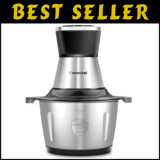 Compact 500W Electric Meat Grinder with Safety Features & Dishwasher Safe Design