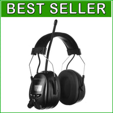 Load image into Gallery viewer, Noise Reduction Headphones with Digital Radio &amp; 25dB NRR for Safety &amp; Comfort