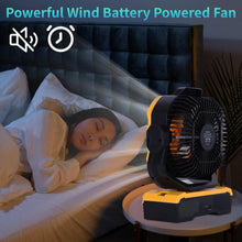 Load image into Gallery viewer, Large Oscillating Fan with Remote Control &amp; Super Bright LED - Ideal for Camping