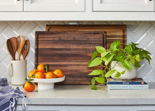 Load image into Gallery viewer, Functional 20x15 in Walnut Cutting Board with Juice Groove for Hassle-Free Prep
