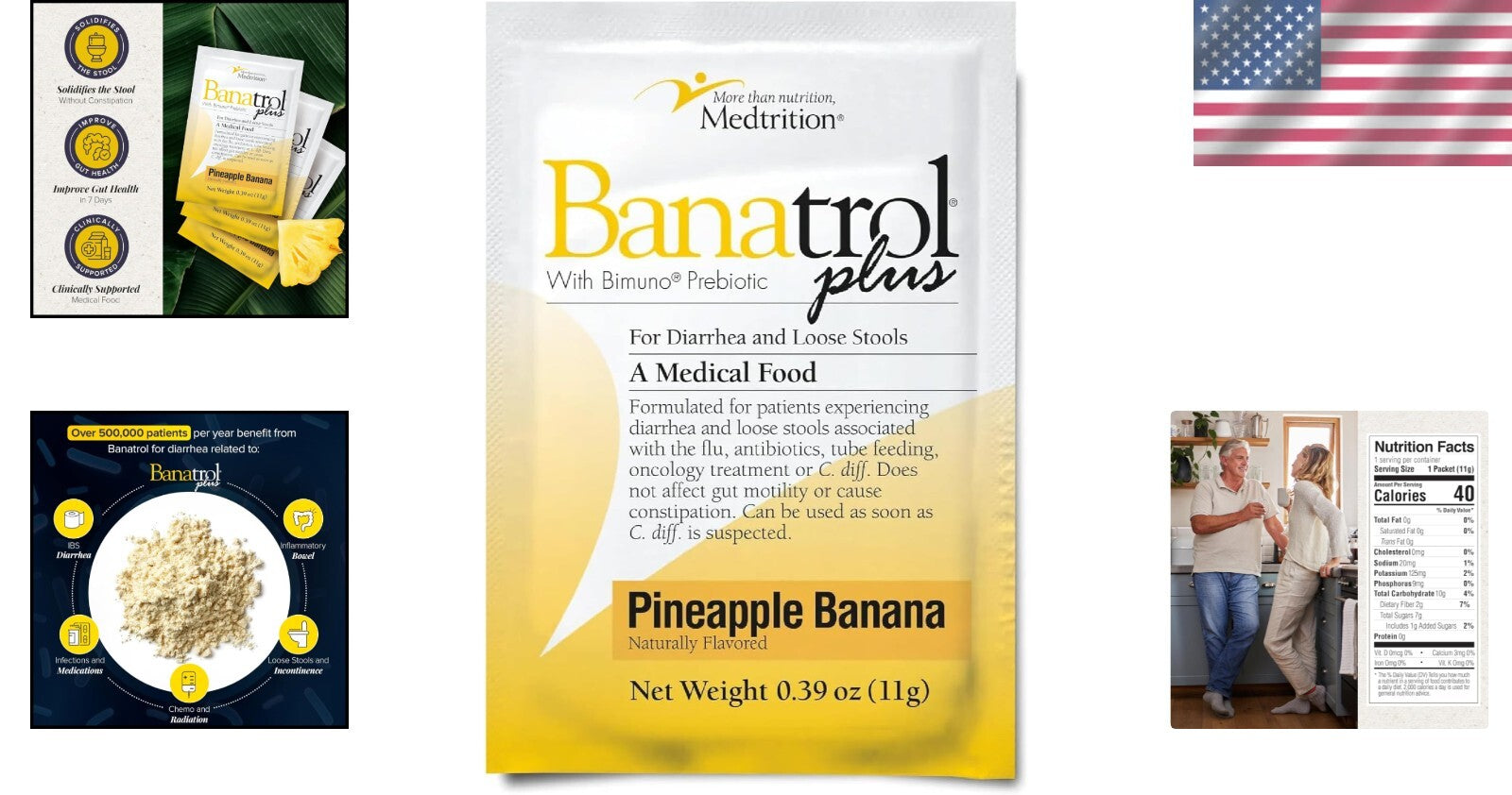 Clinically Proven Banatrol Plus – Non-Constipating Anti-Diarrheal, 25 Servings