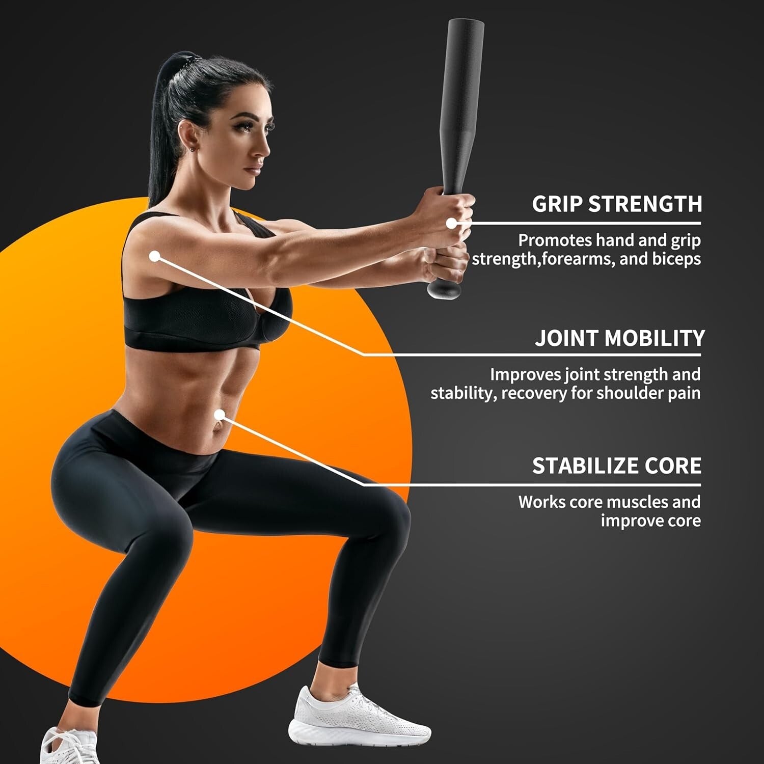 Versatile 20lb Alloy Steel Barbell – Ideal for Strength and Flexibility Workouts