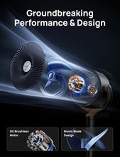 Load image into Gallery viewer, TurboPoly 40" Pedestal Fan: Remote Controlled with 8 Speeds for Ultimate Comfort