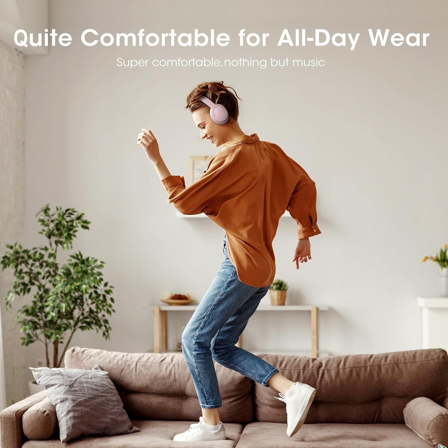 Comfortable Over Ear Bluetooth Headphones with Long Playtime – Ideal for Gym