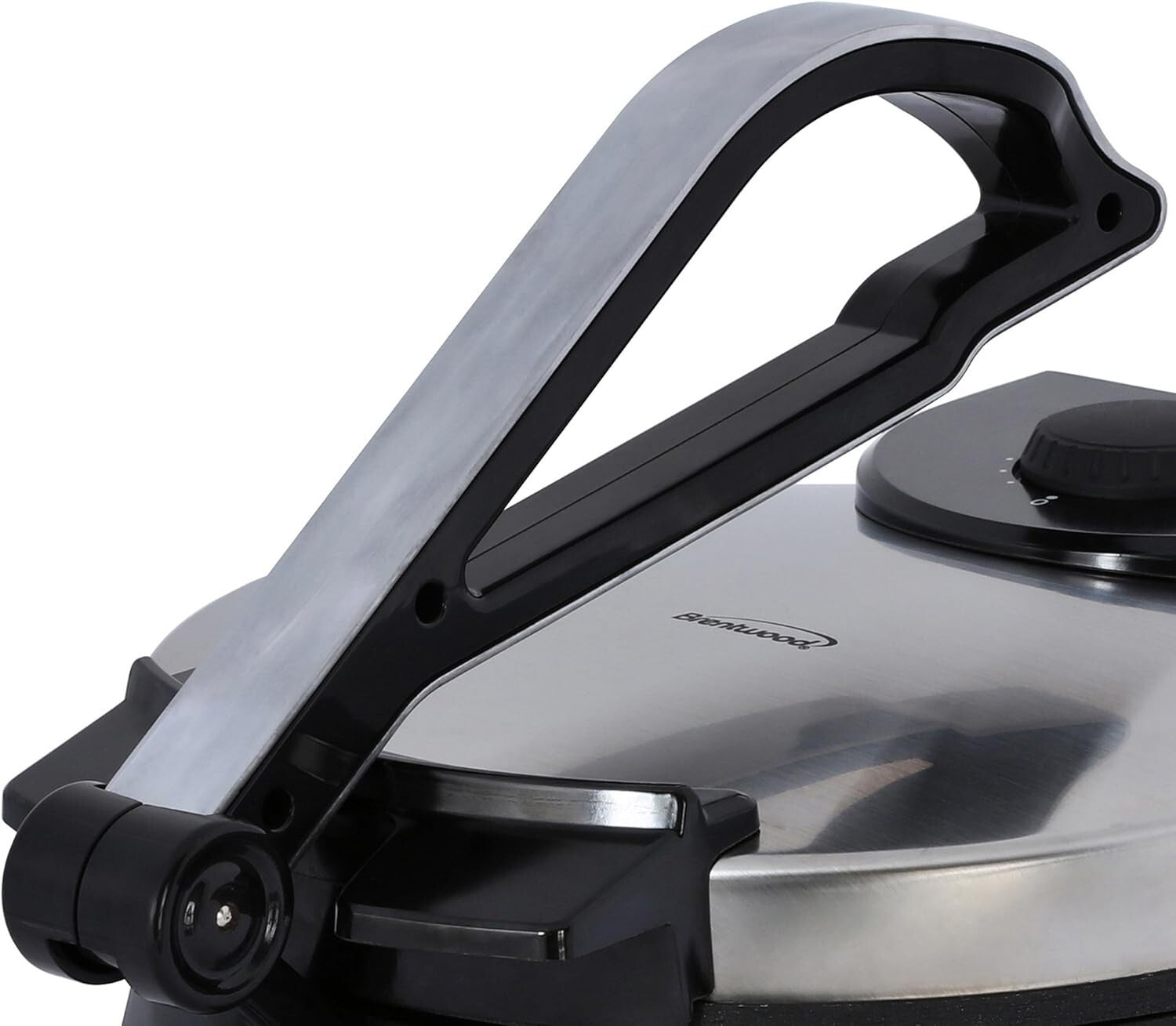Electric Tortilla Maker - Non-Stick, 10-Inch, Brushed Stainless Steel Finish