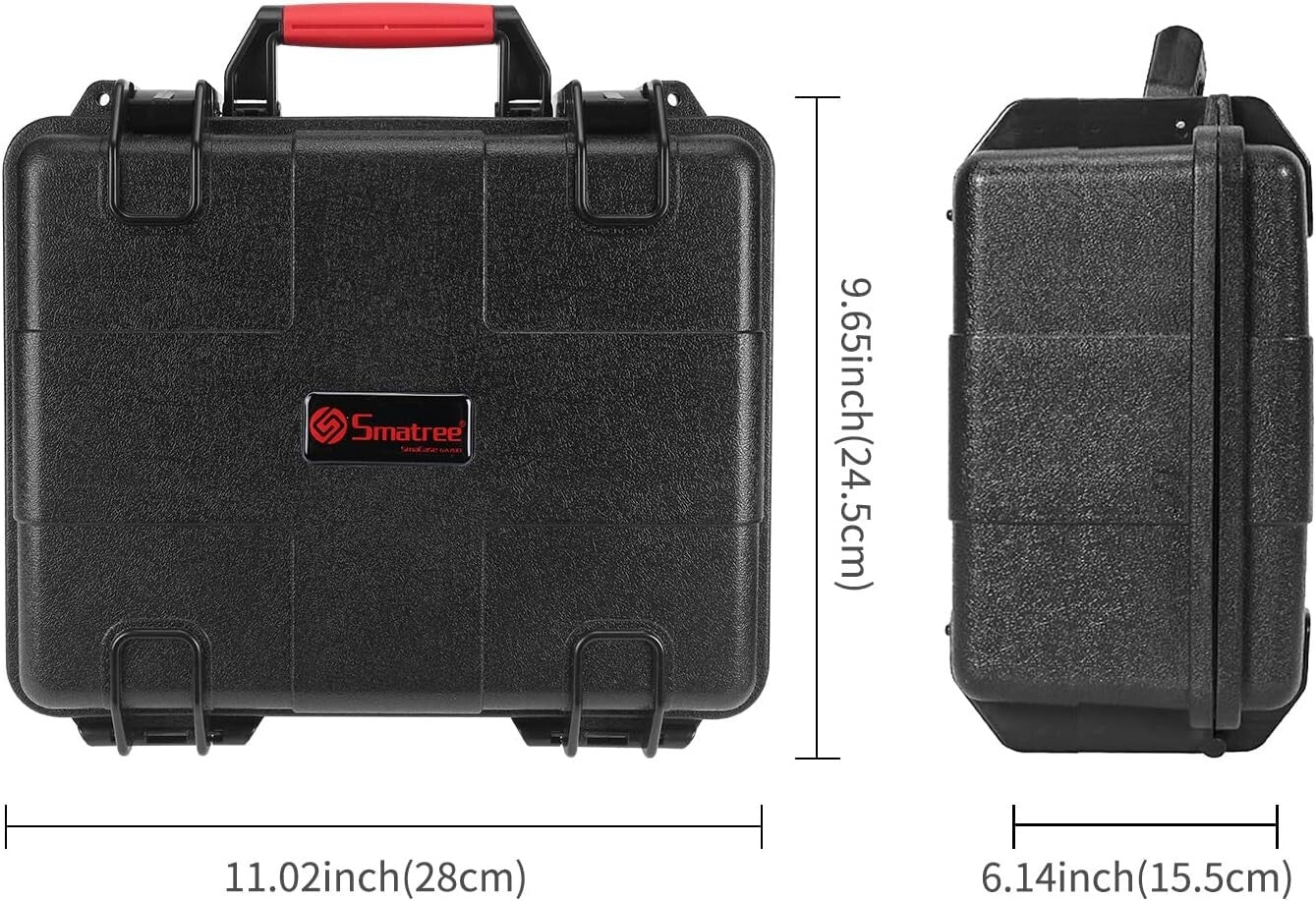 Travel-Friendly Water-Resistant Case for Action Cameras and Accessories Included