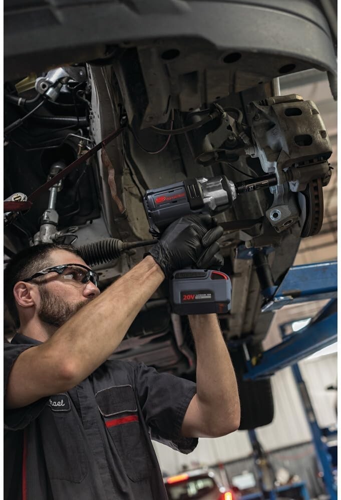 Compact 20V Impact Wrench - 1500 ft-lbs Torque, 2 Lithium Batteries & Charger