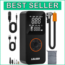 Load image into Gallery viewer, Cordless Air Pump with Tire Pressure Gauge – 150PSI, 20000mAh Battery Option