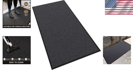 Large 4' x 8' Outdoor Doormat with Non-Slip Grip - Indoor/Outdoor Welcome