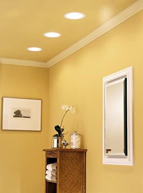 Compact Recessed Ventilation Fan with Light - 70 CFM, Ideal for Kitchen & Bath