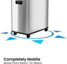 Load image into Gallery viewer, Stainless Steel 16 Gallon Motion Sensor Trash &amp; Recycling Bin - Silver
