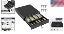 Load image into Gallery viewer, Versatile 13" POS Cash Drawer - 24V, Key-Lock, Ideal for Small Businesses